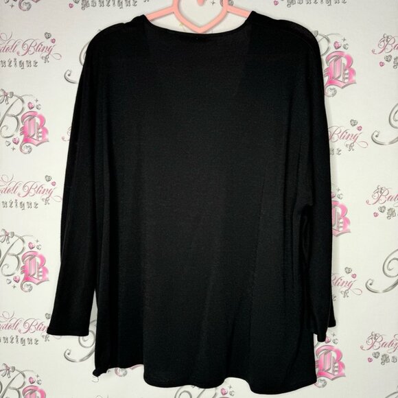 Wilfred free top shirt black stretchy soft oversized comfy lounge aritzia - Picture 5 of 5